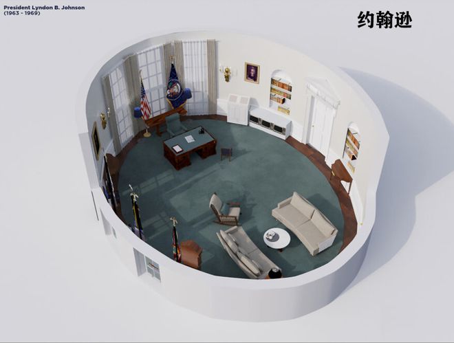 椭圆形办公室”演变史！J9国际集团美国白宫“(图14)